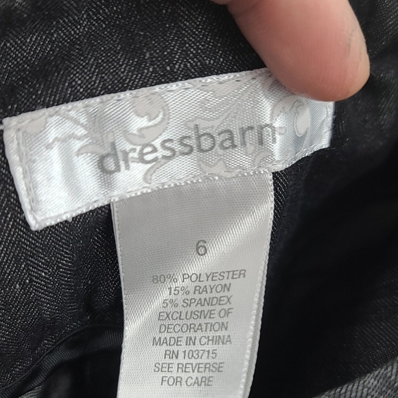 Dressbarn black and white dress pant trouser - Picture 3 of 3